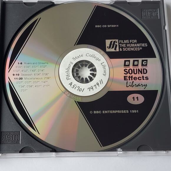 BBC Sound Effects Library International Disc 11 Water CD 1991 - Picture 3 of 3
